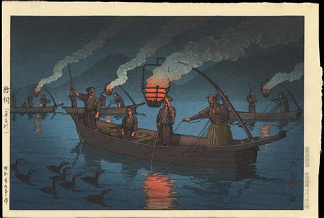 “Cormorants Over Fishing Nets” - A Dynamic Dance Between Nature and Humanity Captured in Ukiyo-e!