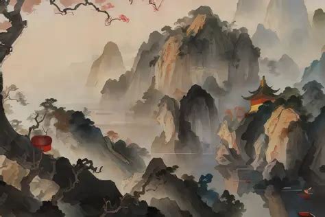 A Mountain Retreat Amidst Mist and Tranquility! Exploring Shen Yuan's Masterpiece of Landscape Painting