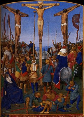 Crucifixion de Jean Fouquet: Uma Visão Vibrante da Dor e Sublimidade Divina!